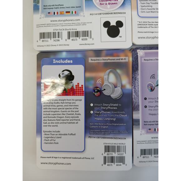StoryPhones 4 PACK NEW Story Shields Disc Disney Headphones Storytelling SEALED - Picture 9 of 10